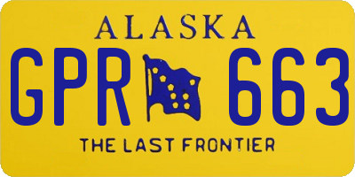 AK license plate GPR663
