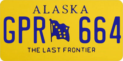 AK license plate GPR664