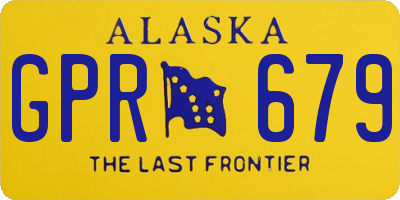 AK license plate GPR679