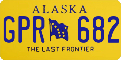 AK license plate GPR682