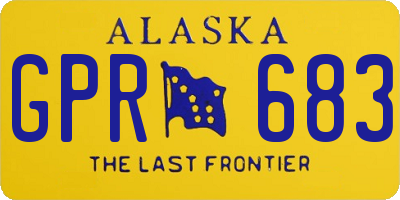 AK license plate GPR683