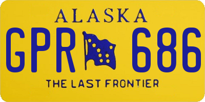 AK license plate GPR686