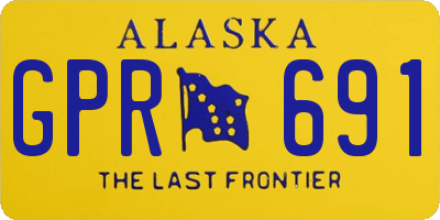 AK license plate GPR691