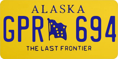 AK license plate GPR694