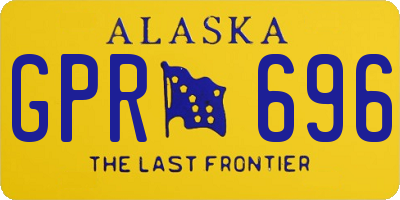 AK license plate GPR696