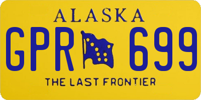 AK license plate GPR699