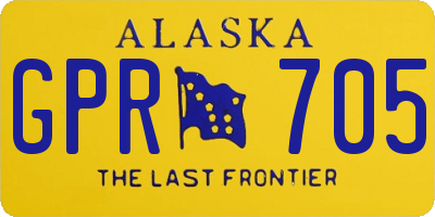 AK license plate GPR705