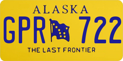 AK license plate GPR722
