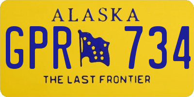 AK license plate GPR734