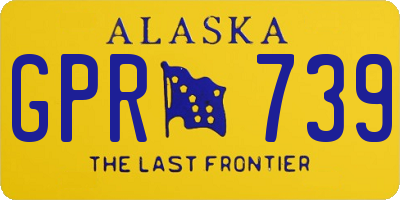 AK license plate GPR739