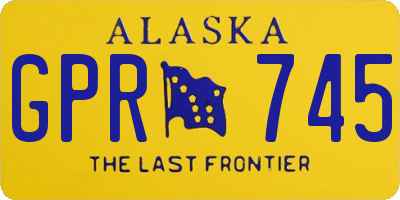 AK license plate GPR745
