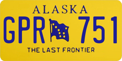 AK license plate GPR751