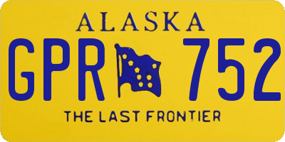 AK license plate GPR752