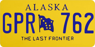AK license plate GPR762