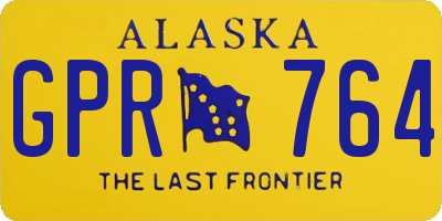AK license plate GPR764