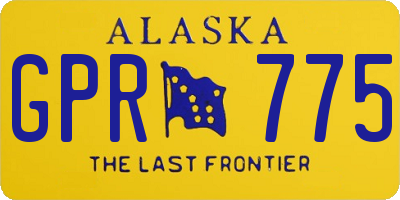 AK license plate GPR775