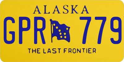 AK license plate GPR779