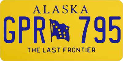 AK license plate GPR795