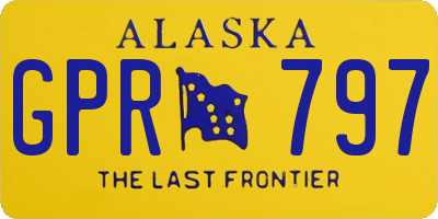 AK license plate GPR797
