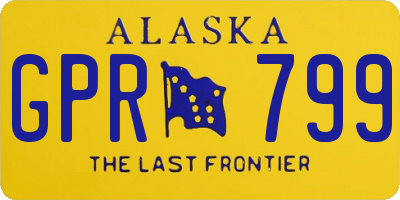 AK license plate GPR799
