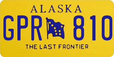 AK license plate GPR810