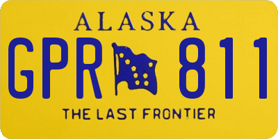 AK license plate GPR811