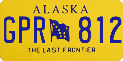 AK license plate GPR812