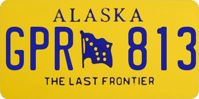 AK license plate GPR813