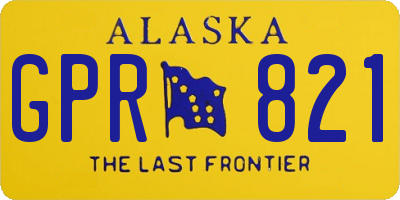 AK license plate GPR821