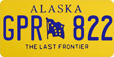 AK license plate GPR822