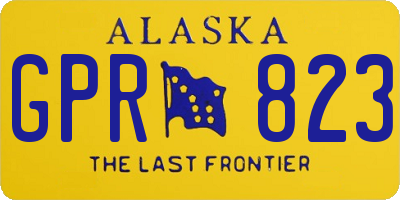 AK license plate GPR823