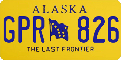 AK license plate GPR826