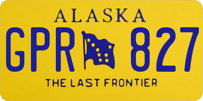 AK license plate GPR827