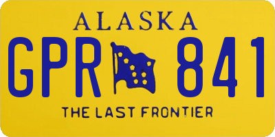 AK license plate GPR841