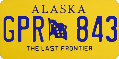 AK license plate GPR843
