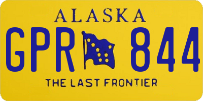 AK license plate GPR844