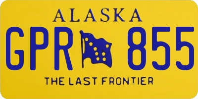 AK license plate GPR855