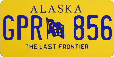 AK license plate GPR856