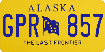 AK license plate GPR857