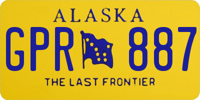 AK license plate GPR887
