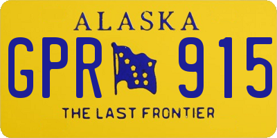 AK license plate GPR915
