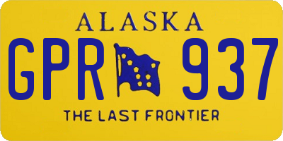 AK license plate GPR937