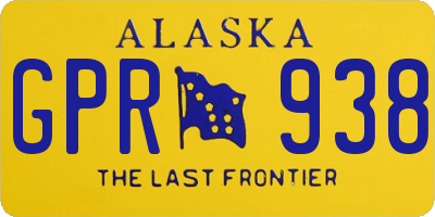 AK license plate GPR938