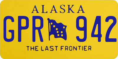 AK license plate GPR942