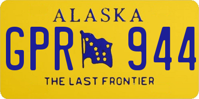 AK license plate GPR944