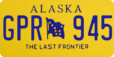 AK license plate GPR945