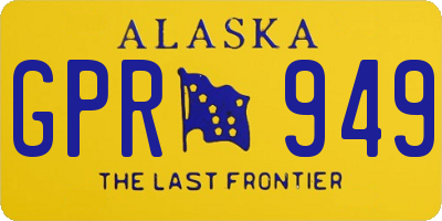 AK license plate GPR949
