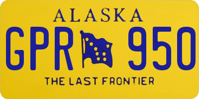 AK license plate GPR950