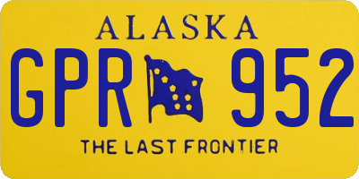 AK license plate GPR952