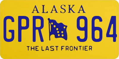 AK license plate GPR964